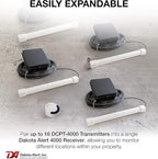 Dakota Alert Driveway Alarm Sensor - DCPT-4000 Driveway Alarms Wireless Outside Weatherproof Vehicle Sensor, 1 Mile Long Range Sensors , Vehicle Detecting Probe Transmitter & 50' Direct Burial Cable