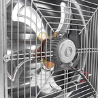GRELWT 24" Wall Mounted Exhaust Fan -Automatic Shutter - Vent Fan For Home Attic, Shed, or Garage Ventilation, 4390 CFM, 6180 SQF Coverage Area, New Version