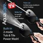 Hotel Spa AquaCare As-Seen-On-TV High Pressure Handheld/Rain 50-mode 3-way Shower Head Combo with Adjustable Arm - Anti-clog Nozzles, Tub & Pet Power Wash, 6 ft. Hose, Rubbed Bronze Finish