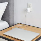 Amazon Basics 65W One-Port GaN USB-C Wall Charger with Power Delivery PD, Foldable Plug, for Laptops, Tablets & Phones, White
