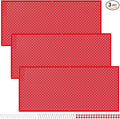 Daanxw Pegboard Rack Garage Storage Steel Horizontal PegBoard Pack,Steel Pegboard Heavy Duty- 3 Pack 16-Inch X 36-Inch Metal Peg Board Tool Organization Panels (Red)