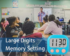 Classroom Timers for Teachers Kids Large Magnetic Digital Timer Teacher Supplies 6 Pack-Blue Pink