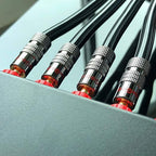 Goaycer Speaker Connector Banana Plugs - 24K Gold Plated Brass 4mm Plug (12 Pairs/24 pcs)