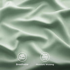 Bedsure Cooling Sheets Twin XL, Rayon Derived from Bamboo, Breathable & Soft Twin XL Sheet Sets, Deep Pocket Up to 16 Inches, Hotel Luxury Silky Dorm Bedding for Hot Sleepers, Sage Green