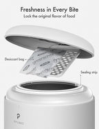 PETLIBRO Automatic Cat Food Dispenser for 2 Pets 5L Auto Dog Feeder Dry Food Dispenser with Splitter & 2 Stainless Bowls, 10s Meal Call and Timer Setting 50 Portions 6 Meals Per Day, Dual Tray Feeder