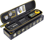 LEXIVON Aluminum Digital Angle Finder Gauge, 7-inch/180mm Multi-Purpose Protractor, Includes XL Display and Rugged Zippered Pouch (LX-DAF7)