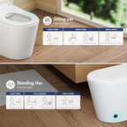 Eridanus Smart Toilet with Bidet Built in, One Piece Bidet Toilet for Bathrooms, Auto Open/Close with Digital Display, Foot Sensor Flush, Warm Water Wash & Dryer, Elongated Heated Seat, White