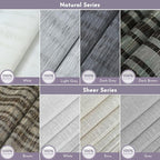 Graywind Custom Natural Roman Shades Blinds Plain Fold for Doors Bedroom (Fabric Samples)