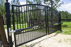 Mighty Mule Gate Opener, Solar and Smart Ready, Heavy Duty Automatic Gate Opener, Gates up to 18ft or 850lb Per Gate Leaf, Dual Gate Opener - Estate, MM572W-EST
