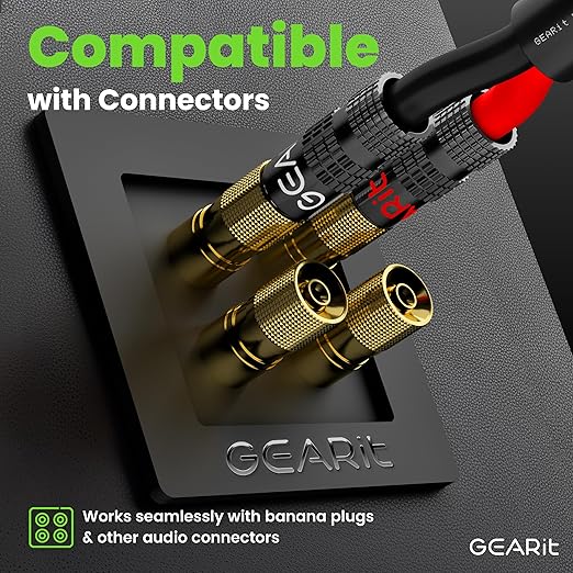 GEARit Outdoor Speaker Wire CL3 Rated, 10 Gauge Speaker Wire, Speaker Cable 200 ft for Outdoor Speakers, Patio, Garden, Backyard Audio, Direct Burial in Ground/in Wall, CCA (Black, 2-Conductors)