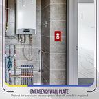 ENERLITES Duplex Receptacle Outlet Wall Plate, Electrical Outlet Cover, Mid-Size Size 1-Gang 4.88" x 3.11", Unbreakable Polycarbonate Thermoplastic, UL Listed, 8821M-R, Red