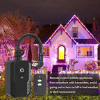 BN-LINK Outdoor Remote Control Outlet Plug Black,Indoor Wireless Outlet Switch Weatherproof Heavy Duty 15A 3-Prong 6-inch Cord 100Ft Range,3Pack(Battery Included)