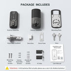 Keyless Entry WiFi Smart Lock, Hornbill Fingerprint Smart Deadbolt with App Control, Compatible with Alexa, Touchscreen Keypad Door Lock with Auto-Lock for Rentals Home