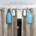 Tripvyantic Automatic Curtain Opener Smart Motorized: 2-Pack Heavy Duty 20KG Load Electric Curtain Robot with Remote for Bedroom Living Room│6-Month Battery for Home/Office/Nursery│No WiFi Needed