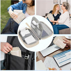 Electronics Organizer,Travel Cord Organizer Pouch, Portable Cable Organizer Bags, Waterproof Electronic Accessories Storage Case for Cables, Cords, Charger, Phone (Single Layer-Small-Beige)