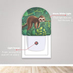 Axxitude Cute Sleeping Koala Forest Night Lights Plug into Wall for Girls Boys Room,Night Light LED Lamp Dusk to Dawn Sensor Round Lamp for Bedroom Bathroom Hallway Home Wall Decor Nightlight