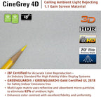 Elite Screens Kestrel Tab-Tension Pro CineGrey 4D, 135" Diag., 16:9 Aspect Ratio, ISF Certified 4K/8K Ultra HD Electric Floor-Rising Motorized Tab-Tensioned Front Projector Screen, FTE135H3-C4D