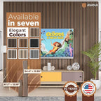 Avana Acoustic Wood Wall Panels – 94.4 x 12.6 Inch Smoke Walnut Acoustic Panels 4 PCs – Wall Panels For Interior Wall Decor For Homes, Offices, Studios – Pleasing Wood Panels For Wall