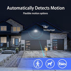 AWSENS 40W LED Security Lights Motion Sensor Light Outdoor, 180 Degree, 4000LM, 5000K, ETL Water Resistant, 3 Head Motion Detected Flood Light for Garage, Yard, Porch