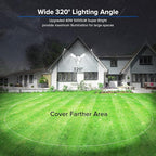 SANSI 40W 5000 LM LED Motion Sensor Outdoor Lights 5000K Daylight Super Bright, Dusk to Dawn, Bright Security Lights for Garage, Yard, IP65 Waterproof, ETL Listed