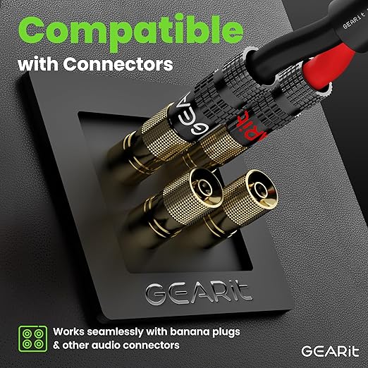 GEARit Outdoor Speaker Wire CL3 Rated, 16 Gauge Speaker Wire, Speaker Cable 250 ft for Outdoor Speakers, Patio, Garden, Backyard Audio, Direct Burial in Ground/in Wall, OFC (Black, 2-Conductors)