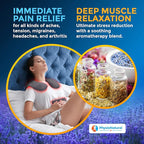 Microwavable Neck Wrap - Instant Relief for Stiffness, Muscle Pain, Tension and Stress, Migraines, Headaches - Moist Heat Therapeutic Pillow with Herbal Aromatherapy